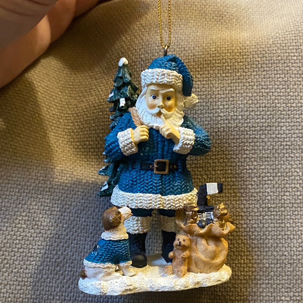 2003 NHL San Jose Sharks Santa Ornament Santa’s Friend Memory Company Limited